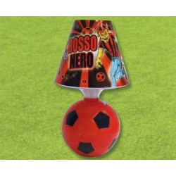 LAMPADA PALLONE ROSSO E NERO