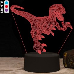 LAMPADA A LED 3D dinosauro...